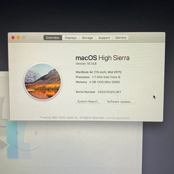 Mac book air 2011
